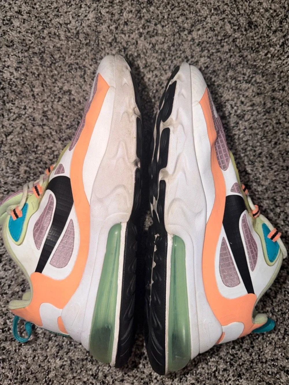 Nike 270 React Air Shoes Purple Mint Women’s Size 10